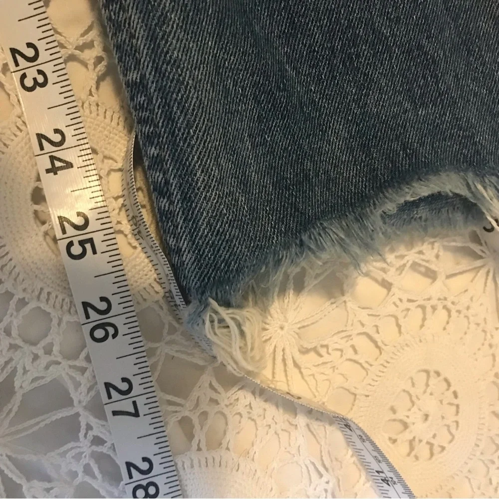 Pilcro and the letterpress High Waisted Ragged Hem Tilde Jeans - Size 31 - Picture 9 of 10
